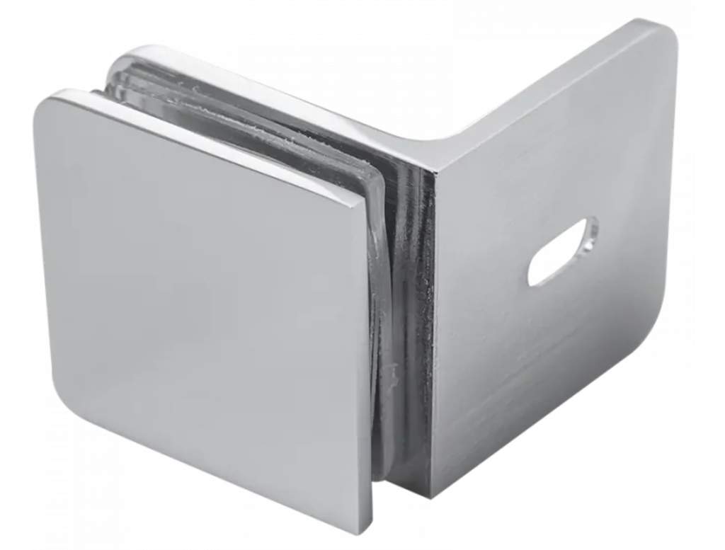 Wall glass bracket 90° 48x48 mm