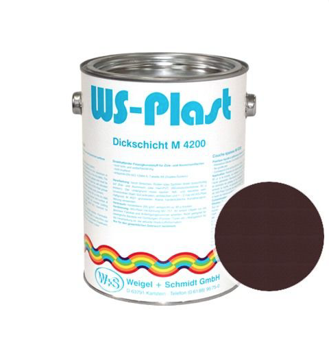 WS-Plast Paint -chocolate brown 2,5L  RAL 8017