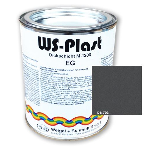 WS-Plast Paint- dark gray 2,5L  DB703