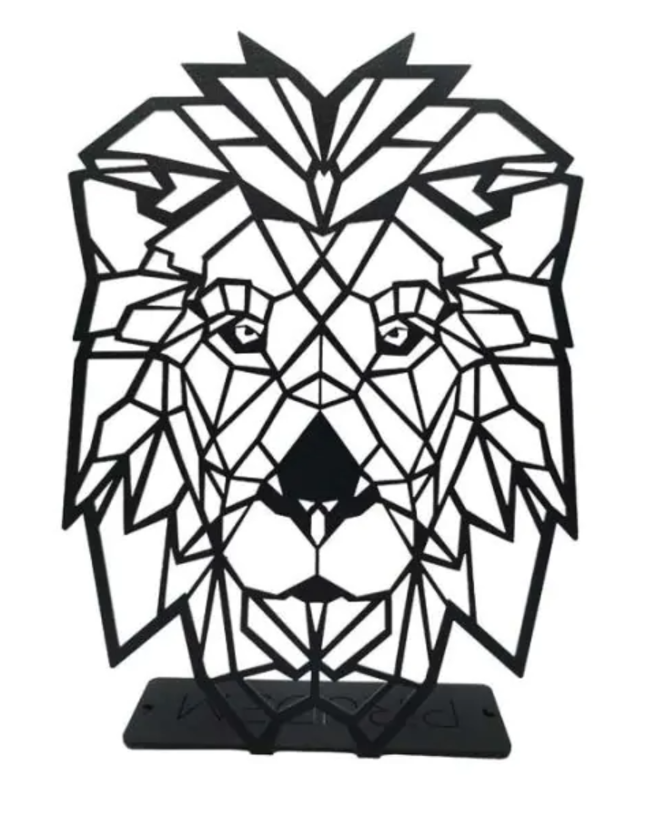 Lion - metal standing decoration 300x200x2 mm