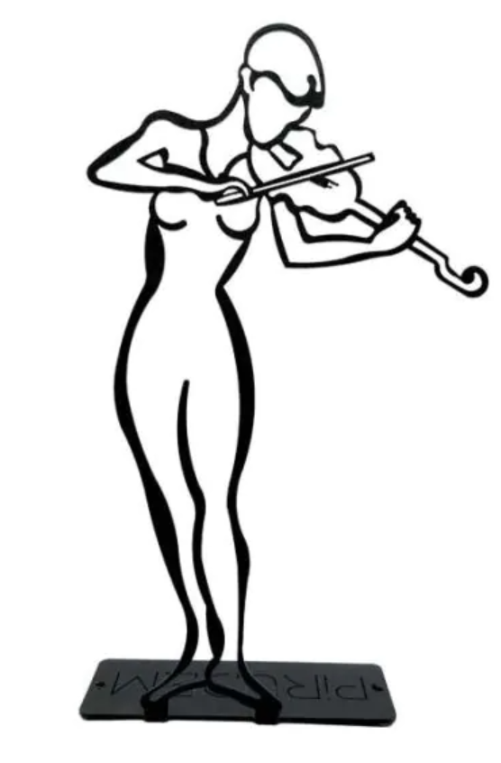 Violinist - metal standing decoration 300x190x2 mm