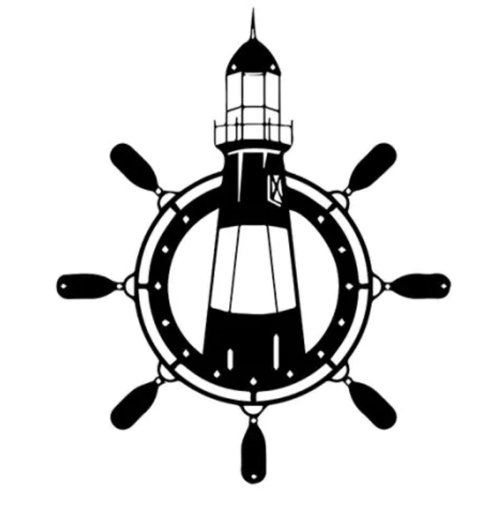 Lighthouse - metal wall decoration 600 x 500 mm