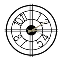 Metal wall clock SOUTH 500x500x2 mm