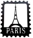 PARIS - metal wall decoration 370x300x2 mm