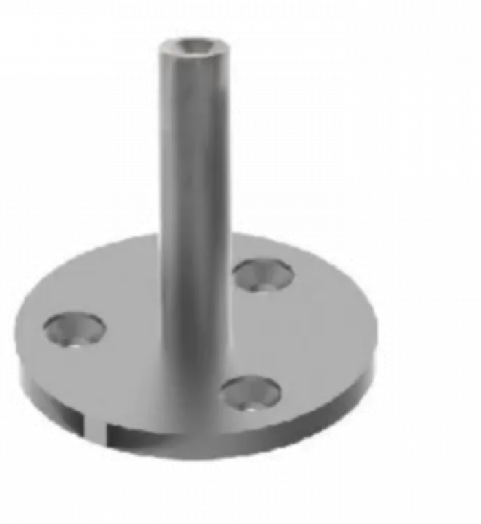 Handrail holder D60x12mm M6, AISI 304 Satin