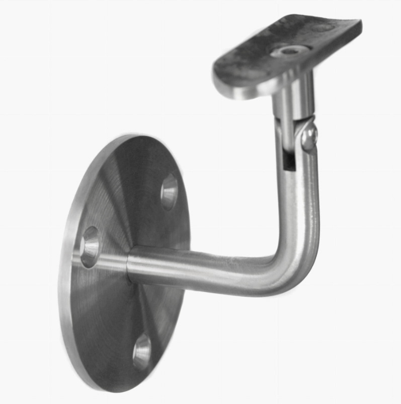 Soporte de pasamanos para pared 42,4 D60, AISI 304 Satin