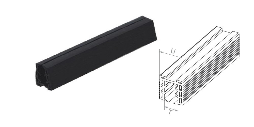 Profilu gumija U24 16-17,5 L2500