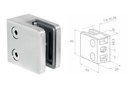 [i01.45K1.ZXR] Stikla turētājs 45x45x26mm  (ZAMAK)