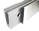 Cover for aluminium profile - 1m, AISI 304, Satin
