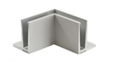 Corner profile, internal - 220x125mm, for t12 - 21,52mm glass, surface - anodized