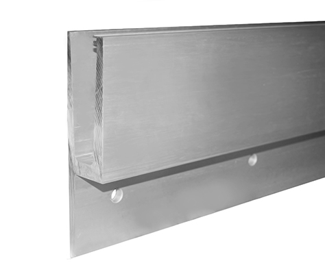 Aluminium profile, vertical - L1000mm, anodised