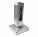 Stikla turētājs h182 50x50mm, t12 - 17,52mm stiklam, AISI 304 Satin