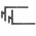 Leņķa eņģes ar dekoratīvo tapu H400 x L650 - komplektā labā un kreisā