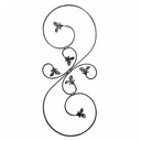 Кованая балясина 12x6 mm H860 x L350 mm