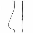 [K20.100] Izliekts Statnis 12x12 mm H950xL200 mm