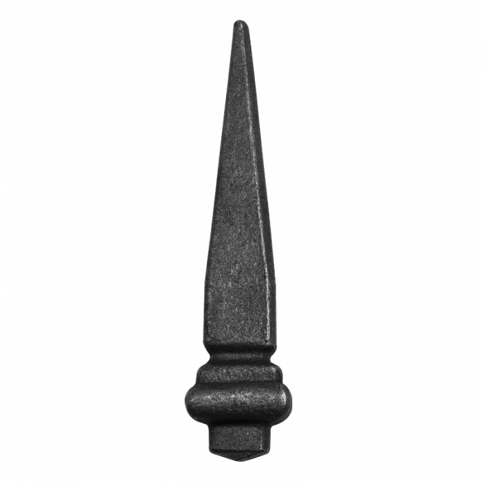 Forged steel arrowhead 20x20 mm H148 x L35 mm