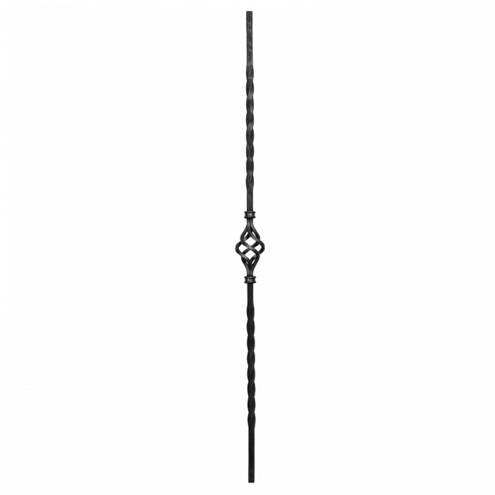 Forged steel baluster 12x12 mm ( with cage H950 mm )