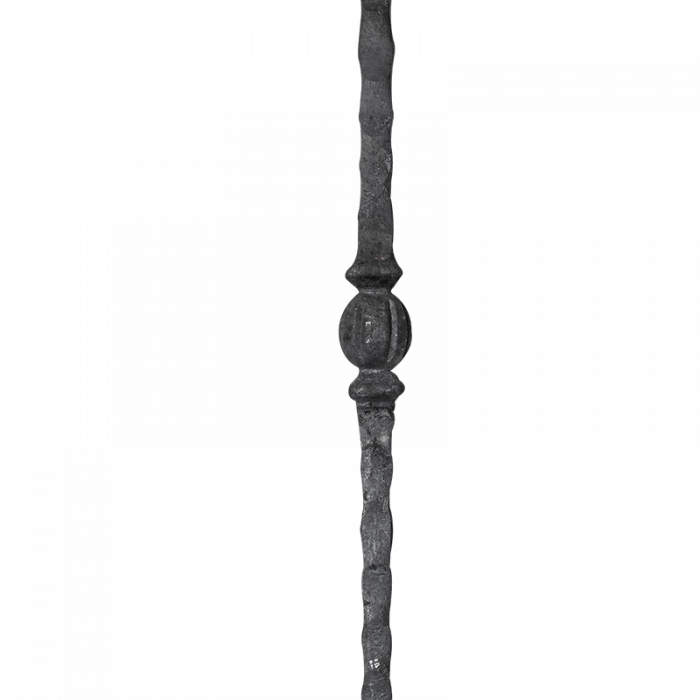 Forged steel baluster 25x25 mm ( with decorative element H1200mm )