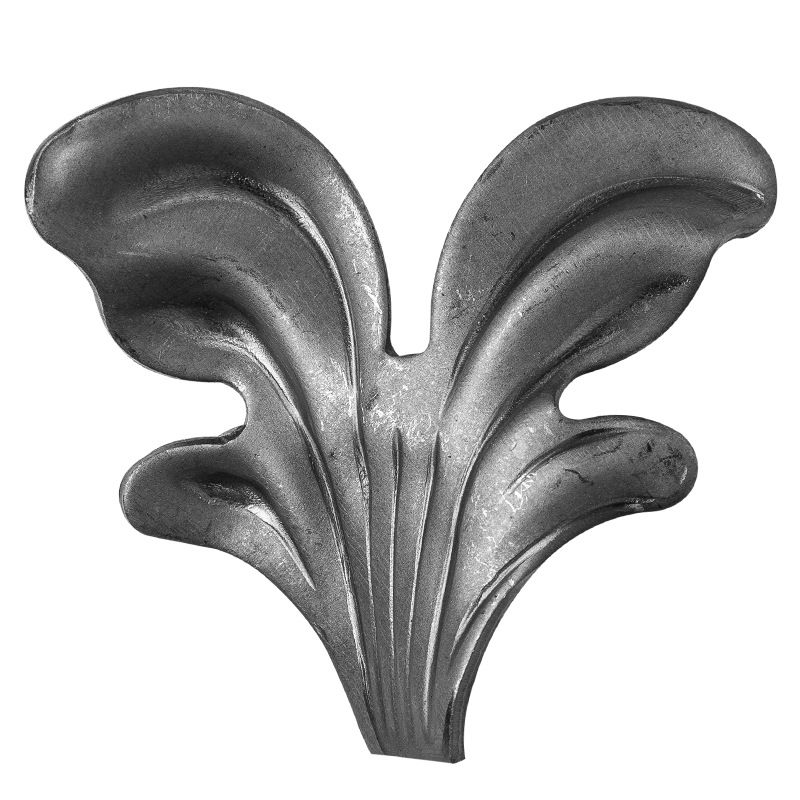 Decorative steel leaf H55 x L70 x 2 mm ( left )