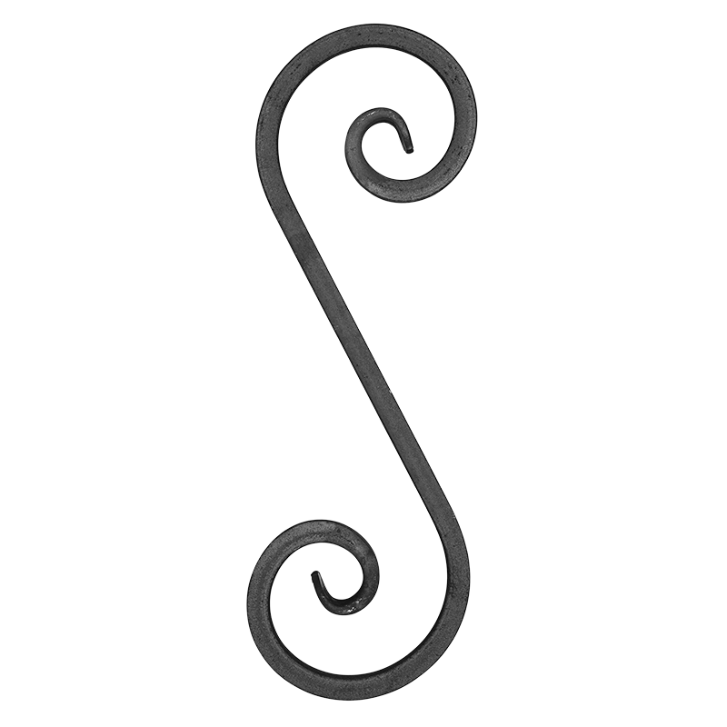 S decorativo elemento 12x12 mm H360 x L120 mm