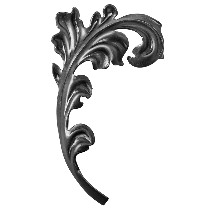 Decorative leaf ( right ) H230 mm x L135 mm x 2 mm