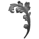 [K52.019] Dekoratīvā Lapiņa (kreisā) H250 x L150 x 4 mm