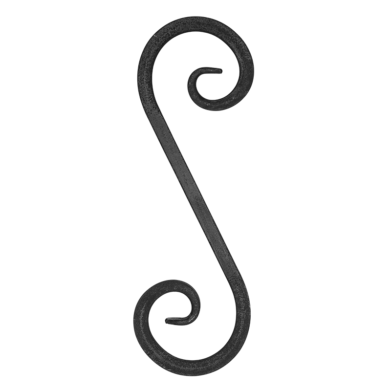 Forged steel element - type S 12x12 mm H300 x L100 mm