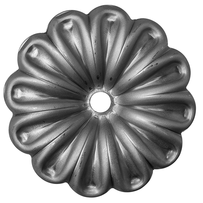Decorative steel flower D97 x 2 mm hole D12 mm