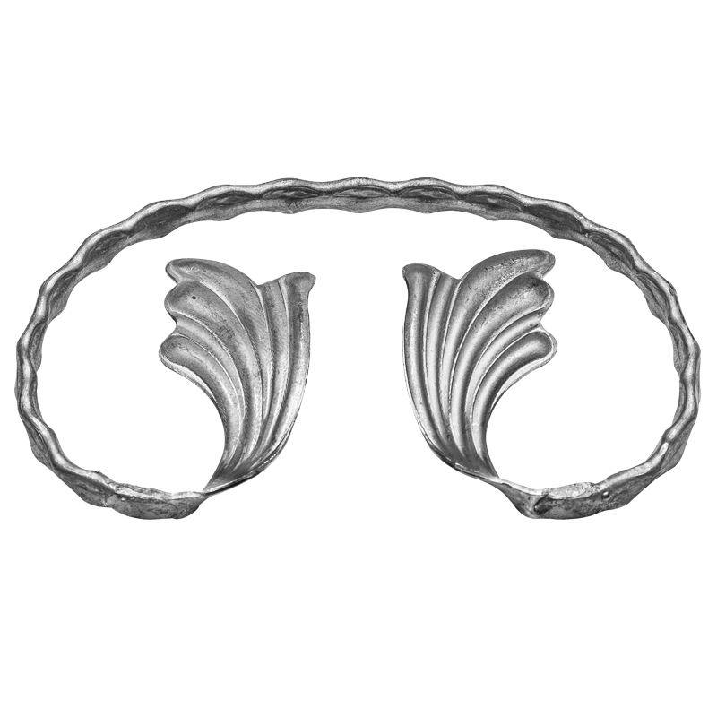 Кованый элемент - C. 12x6 mm  H100 x L180 mm