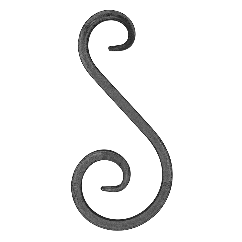 S decorativo elemento 12x12 mm H260 x L120 mm