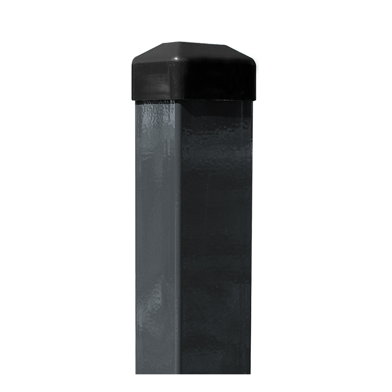 Fence Post, 40x60, ZN/POWDER, UV, cap, RAL7016