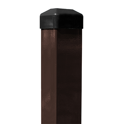 Fence Post, 40x60, ZN/POWDER, UV, cap, RAL8017