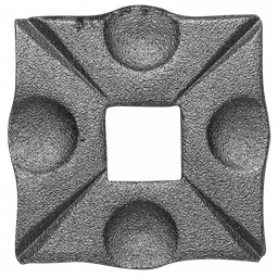 [K44.004] Nosegplāksne 6 mm H70 x L70 mm
