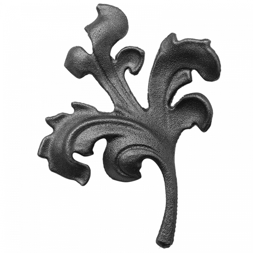 [K52.017] Decorative steel leaf 4 mm H155 x L140 mm ( left )