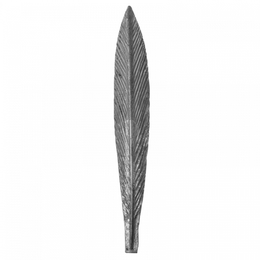 [K50.190] Decorative steel leaf 2 mm H250 x L45 mm