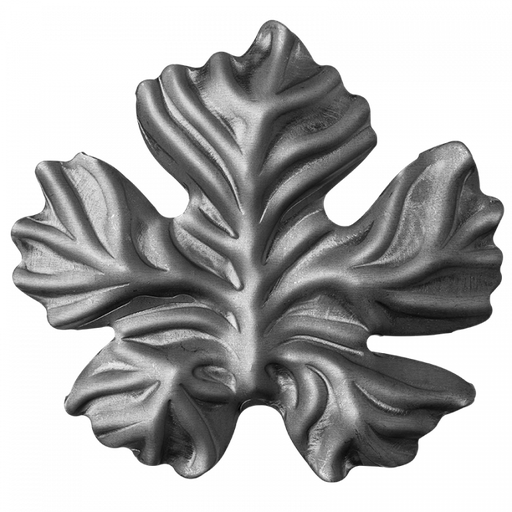 [K50.157] Decorative steel leaf 2 mm H125 x L115 mm
