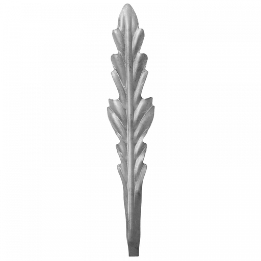 [K51.145] Decorative steel leaf 2 mm H285 x L56 mm