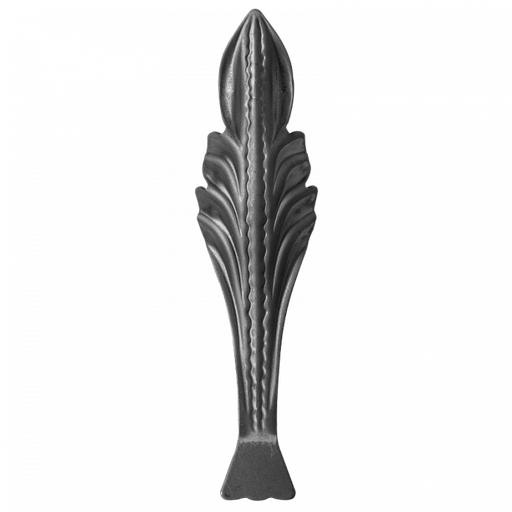 [K51.147] Decorative steel leaf 2 mm H240 x L70 mm