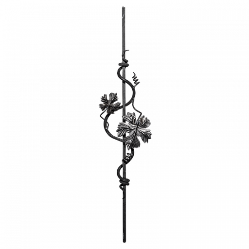 [K21.140] Кованая балясина 12x12 mm H950 x L200 mm
