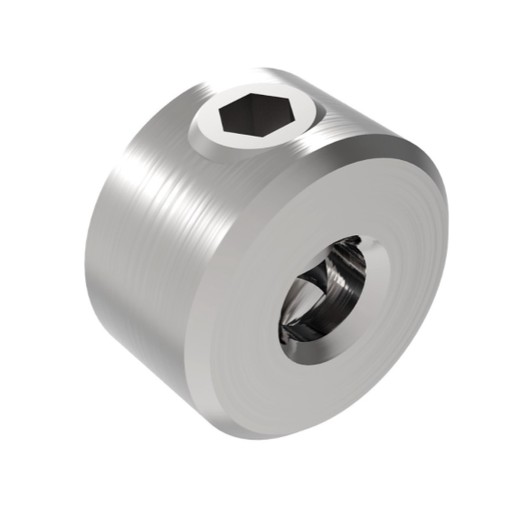 [i03.2036.6US] Cable holder, D20mm d 3-6, AISI 316 Satin