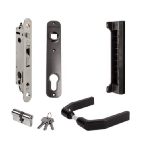 [BS.FORTYSET-40P-GP] Lock set FORTYSET-40P-GP, for mortise lock FortyLock, LOCINOX