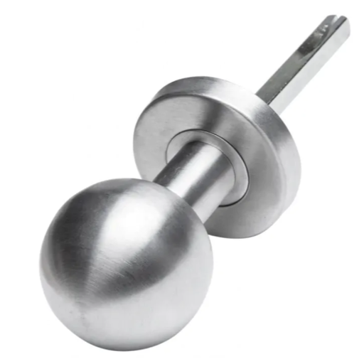 [63.407] Round handle, stainless steel, fixed