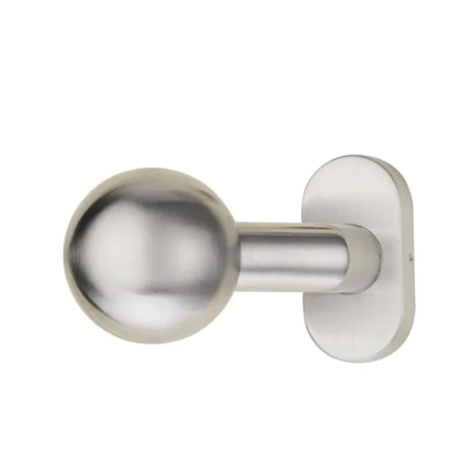 [63.419] Round handle - with oval label, stainless steel
