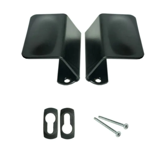 [63.192.00] Universāli krāsoti rokturi ar plastmasas nosegplāksnēm , t2.5mm (melns)