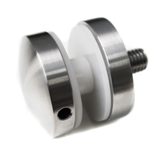 [i01.4008.4XS] Punktveida stikla turētājs D40mm M10x100mm AISI 304 Satin (8-17.52mm)