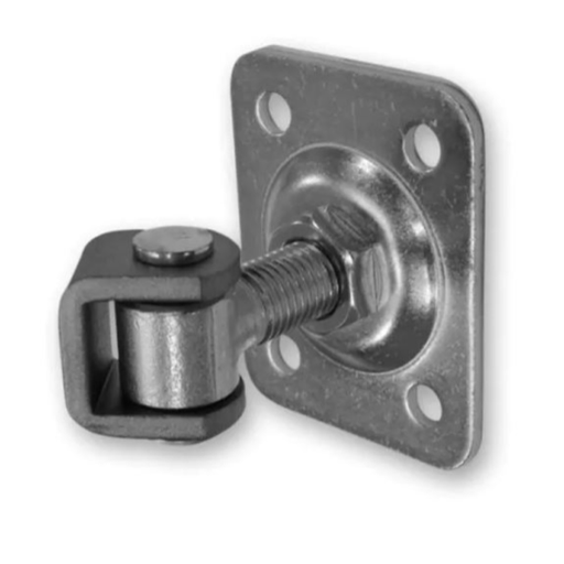 [61.061.02] Adjustable hinge M16 with plate L55 x H75 mm