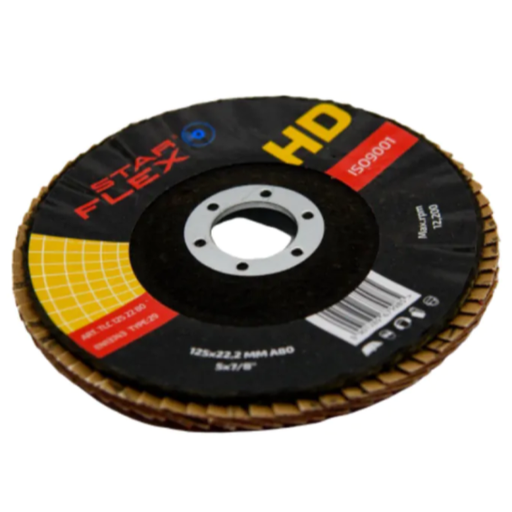Ceramic flap disc for grinding T29 SG INOX 125-22