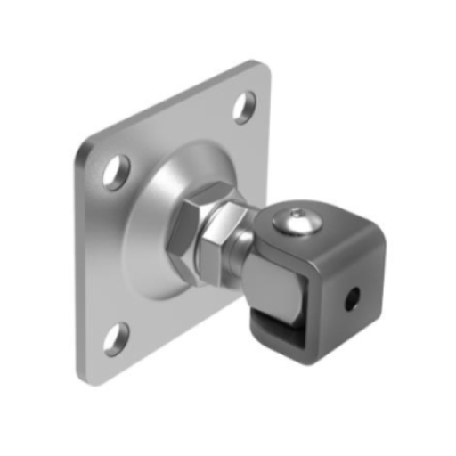[61.019.24] Regulējamā eņģe M24 ar flanci 120x120mm