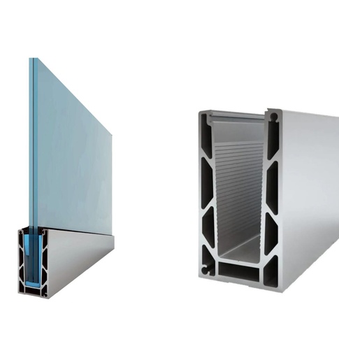 [i04.1106.AXK] Aluminium profile L2500mm, 110x60mm (anodized)