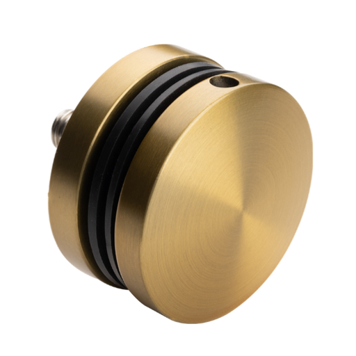 [i01.501M.4XS.GOLD] Glass clamp M10, D50x8mm AISI 304 Satin (8-17.52mm)